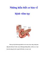 Những hiểu biết cơ bản về bệnh viêm tụy