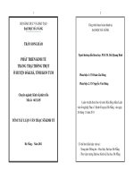 Phát triển kinh tế trang trại trồng trọt ở huyện đăk hà, tỉnh kon tum 