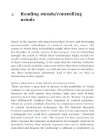 Reading minds-controlling minds