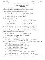 Tài liệu Kiểm tra 1 tiết Đại số 10 chương 6