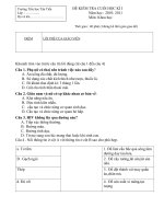 ĐỀ KT KHOA HỌC HKI