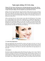 Ngăn ngừa những vết ố trên răng