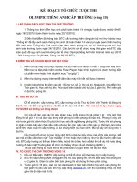 Ke hoach thi Olympic cap truong