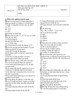 Bài soạn đề kiểm tra hóa 10, 12