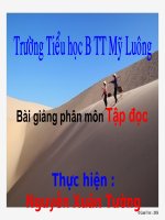 Tài liệu Tap doc. Tiet 44. Cho Tet