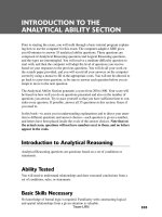 Hungry Minds Cliffs Gre_INTRODUCTION TO THE ANALYTICAL ABILITY SECTION