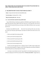 THỰC TRẠNG CÔNG TÁC KẾ TOÁN BÁN HÀNG VÀ XÁC ĐỊNH KẾT QUẢ BÁN HÀNG TẠI CÔNG TY KINH DOANH NƯỚC SẠCH HÀ NỘI