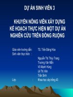Bài soạn đề tài nghiên cứu chống ngập úng cho quýt