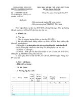 HD sơ kết HKI năm học 2010-2011