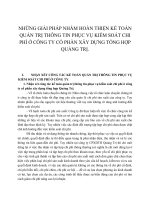 NHỮNG GIẢI PHÁP NHẰM HOÀN THIỆN KẾ TOÁN QUẢN TRỊ THÔNG TIN PHỤC VỤ KIỂM SOÁT CHI PHÍ Ở CÔNG TY CỔ PHẦN XÂY DỰNG TỔNG HỢP QUẢNG TRỊ