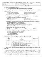 Bài giảng Đề kiêm tra 1 tiết HKII