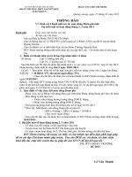 Gián án Thông báo tháng 1