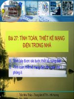 Tính toán thiết kế mạch điện