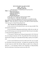 Đề Thi Văn vào lớp 10 (N/H 2010-2011)