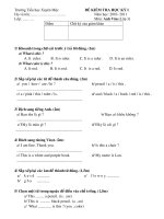 de kiem tr tieng anh lop3