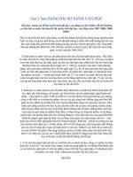 Gợi ý làm dạng bài so sánh văn học