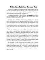 Thần đồng Toán học Tarence Tao(Tuấn Anh-Nga Điền)