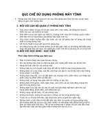 Bài giảng Nội quy phòng Máy