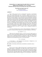 ẢNH HƯỞNG CỦA NHIỆT ĐỘ LÊN GIỚI TÍNH VÀ SỰ PHÁT  TRIỂN TUYẾN SINH DỤC CỦA CÁ XƯƠNG