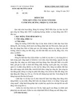 Bài soạn Báo cáo đánh giá chất lượng đảng viên và tổ chức cơ sở đảng năm 2010
