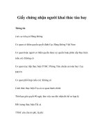 Giấy chứng nhận người khai thác tàu bay