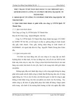 THỰC TRẠNG VỀ KẾ TOÁN BÁN HÀNG VÀ XÁC ĐỊNH KẾT QUẢ KINH DOANH CỦA CÔNG TY CỔ PHẦN THƯƠNG MẠI QUỐC TẾ THÀNH NHƯ