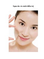 Sạm da và cách điều trị