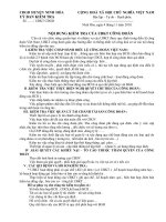 NỘI DUNG KIỂM  TRA CỦA UBKT CÔNG ĐOÀN