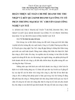 HOÀN THIỆN  KẾ TOÁN CHI PHÍ  DOANH THU THU NHẬP VÀ KẾT QUẢ KINH DOANH TẠI CÔNG TY CỔ PHẦN THƯƠNG MẠI ĐẦU TƯ  CHUYỂN GIAO CÔNG NGHỆ VẠN TUẾ