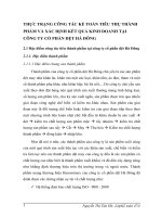 THỰC TRẠNG CÔNG TÁC KẾ TOÁN TIÊU THỤ THÀNH PHẨM VÀ XÁC ĐỊNH KẾT QUẢ KINH DOANH TẠI CÔNG TY CỔ PHẦN DỆT HÀ ĐÔNG