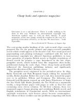 Cheap books and expensive magazines