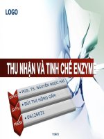 thu nhận và tinh chế enzyme