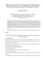 Nghiên cứu, áp dụng về chuyển mạch nhãn đa giao  thức (MPLS) trong mạng Viễn thông Việt Nam