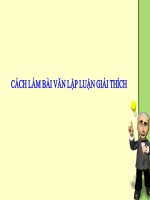 Cách làm bài văn lập luận giải thích