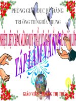 Gián án TLV(TUAN 19)LTTA NGUOI DUNG DOAN KET BAI