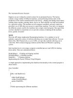 The Automated Factory Scenario