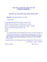 Bài soạn Mẫu đơn ly hôn