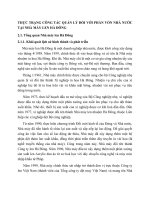 THỰC TRẠNG CÔNG TÁC QUẢN LÝ ĐỐI VỚI PHẦN VỐN NHÀ NƯỚC TẠI NHÀ MÁY LEN HÀ ĐÔNG