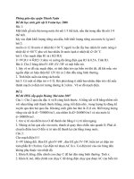 đề thi một số quận HN