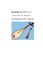 Âm nhạc lớp 3 - Học Hát Bài: Ngày Mùa Vui (lời2) (Dân Ca Thái: Lời : Hoàng Lân) - Giới Thiệu Một Vài Nhạc Cụ Dân Tộc