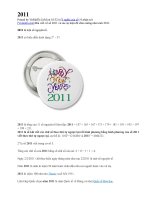 Bài giảng Con số 2011