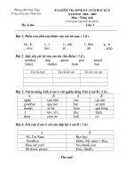 Tài liệu de thi TA hoc ki 2 lop 2