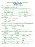 Tài liệu ĐỀ HÓA ĐH-CĐ NĂM 2011 SỐ 2