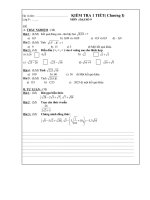 Tài liệu đề KT Học kì I