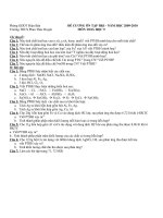 Đề Thi HKI hóa 9+ĐA+ Ma trận