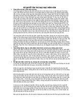 Tài liệu BÍ QUYẾT ÔN THI ĐẠI HỌC MÔN VĂN