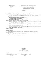 đề thi học kì I CN 8