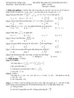 Bài giảng DE KIEM TRA HKI HAY