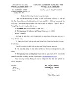 Gián án công văn hướng dẫn kiểm tra định kì lần I