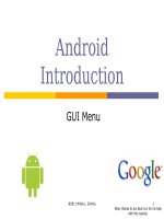 Hướng dẫn tạo menu trong Android